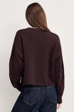 cozy knit crew neck