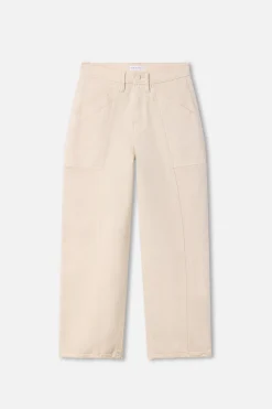 cropped barrel pants