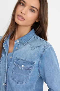 dolly slim fit denim shirt