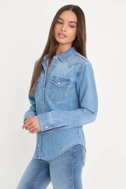 dolly slim fit denim shirt