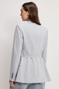 essential suiting belted blazer