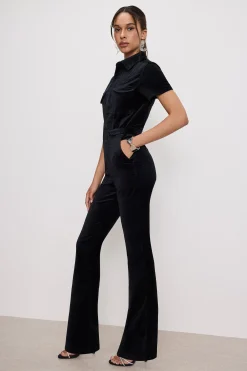 fit for success velvet bootcut jumpsuit