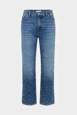 good icon straight ankle pearl jeans