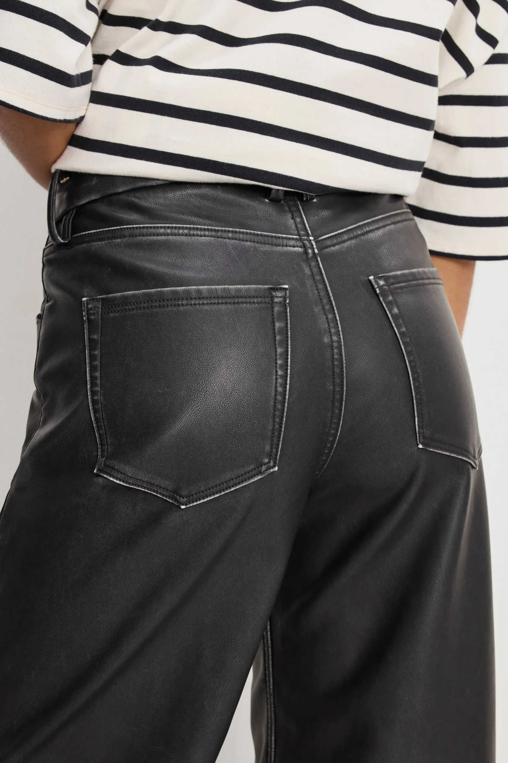 good skate faux leather pants