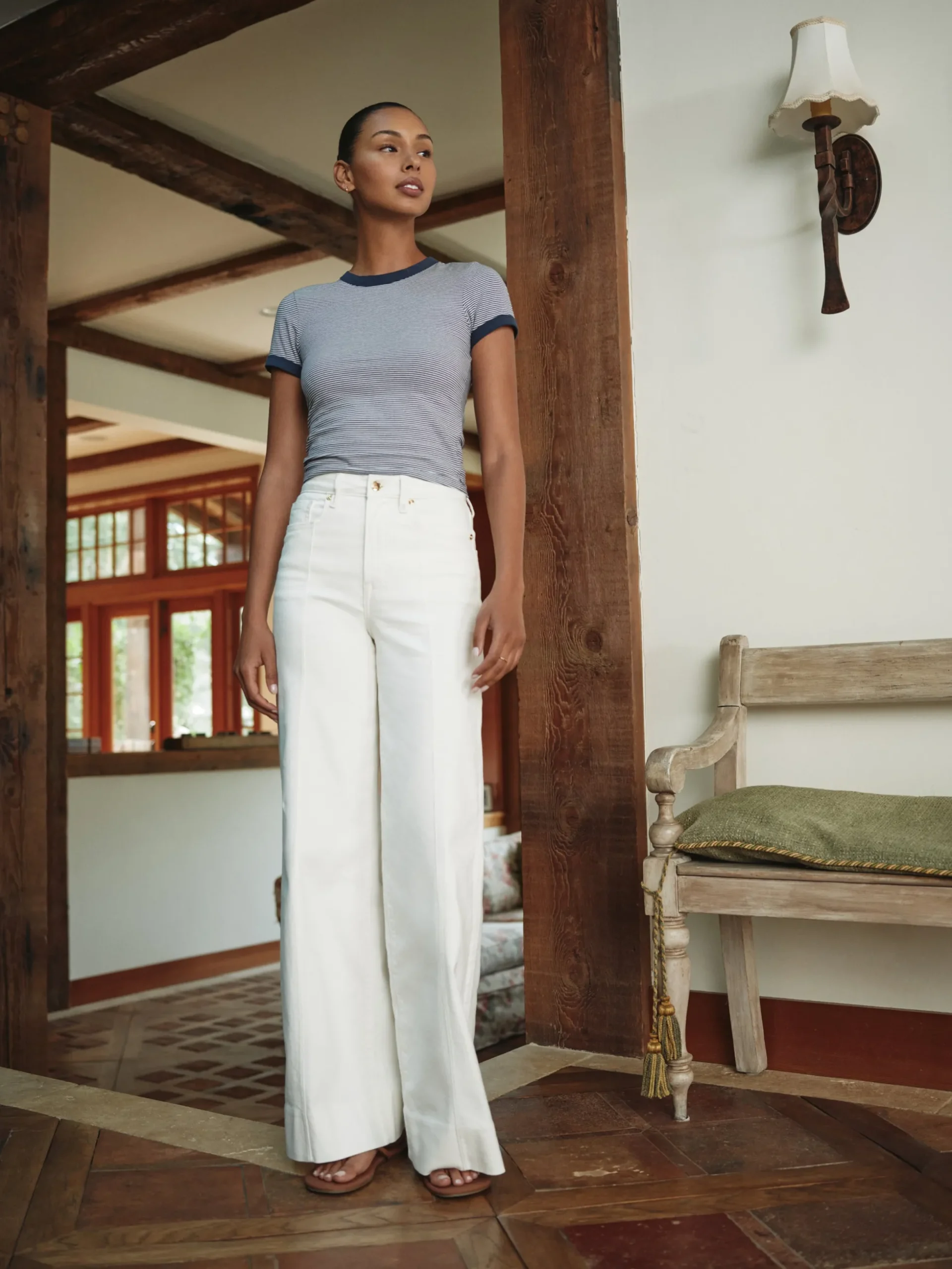 good waist palazzo jeans