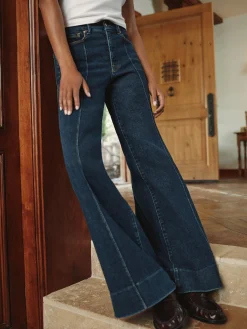 good waist palazzo jeans