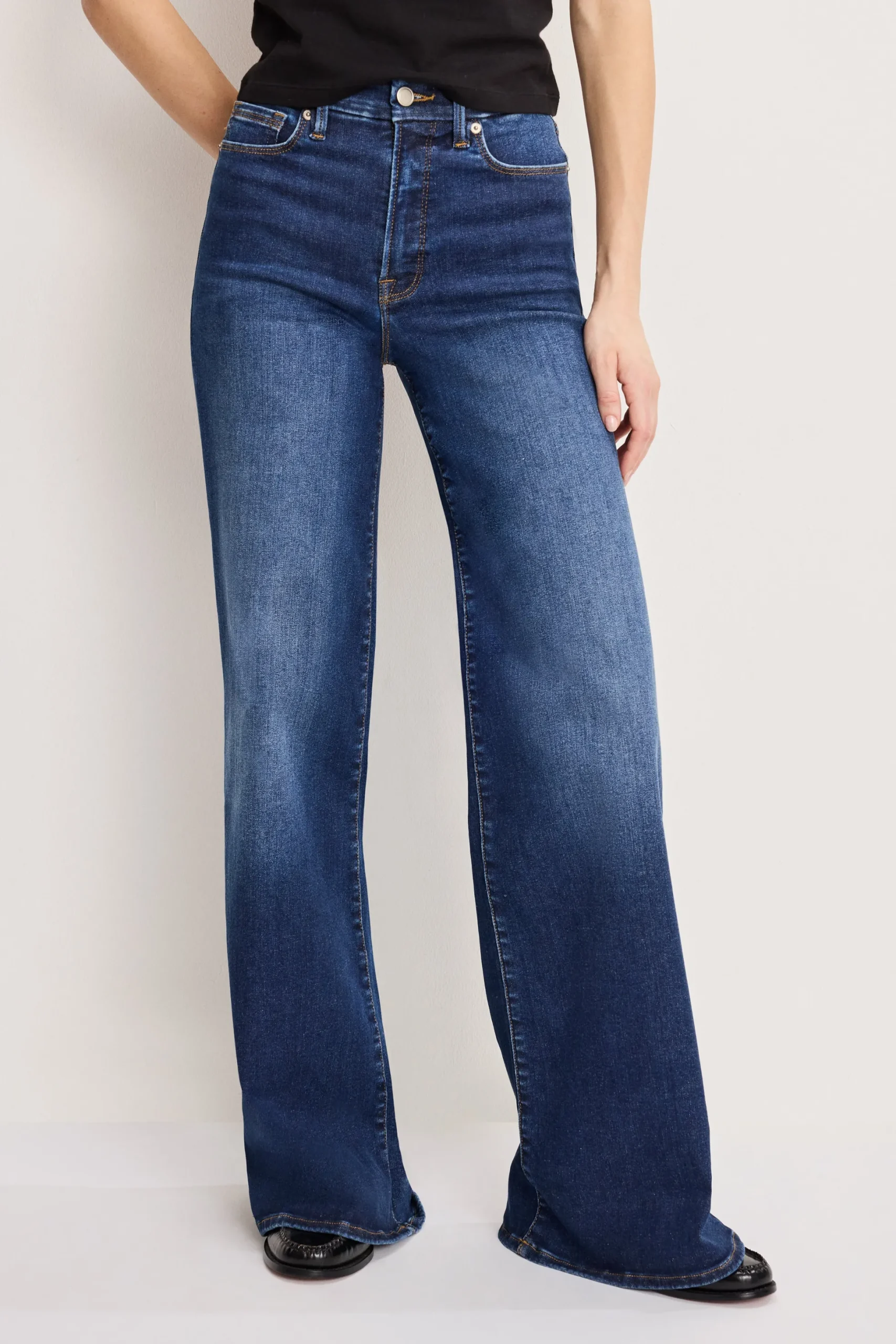 good waist palazzo jeans