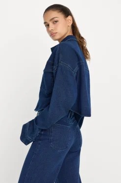 jeanius cropped jacket