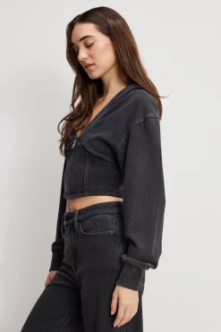 jeanius zip up hoodie