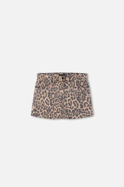 leopard good 90s mini skirt