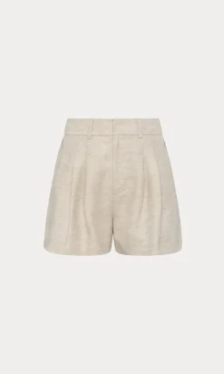 linen trouser shorts