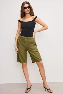 lite linen bermuda short