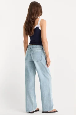 low relaxed straight jeans