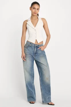 luxe suiting halter vest