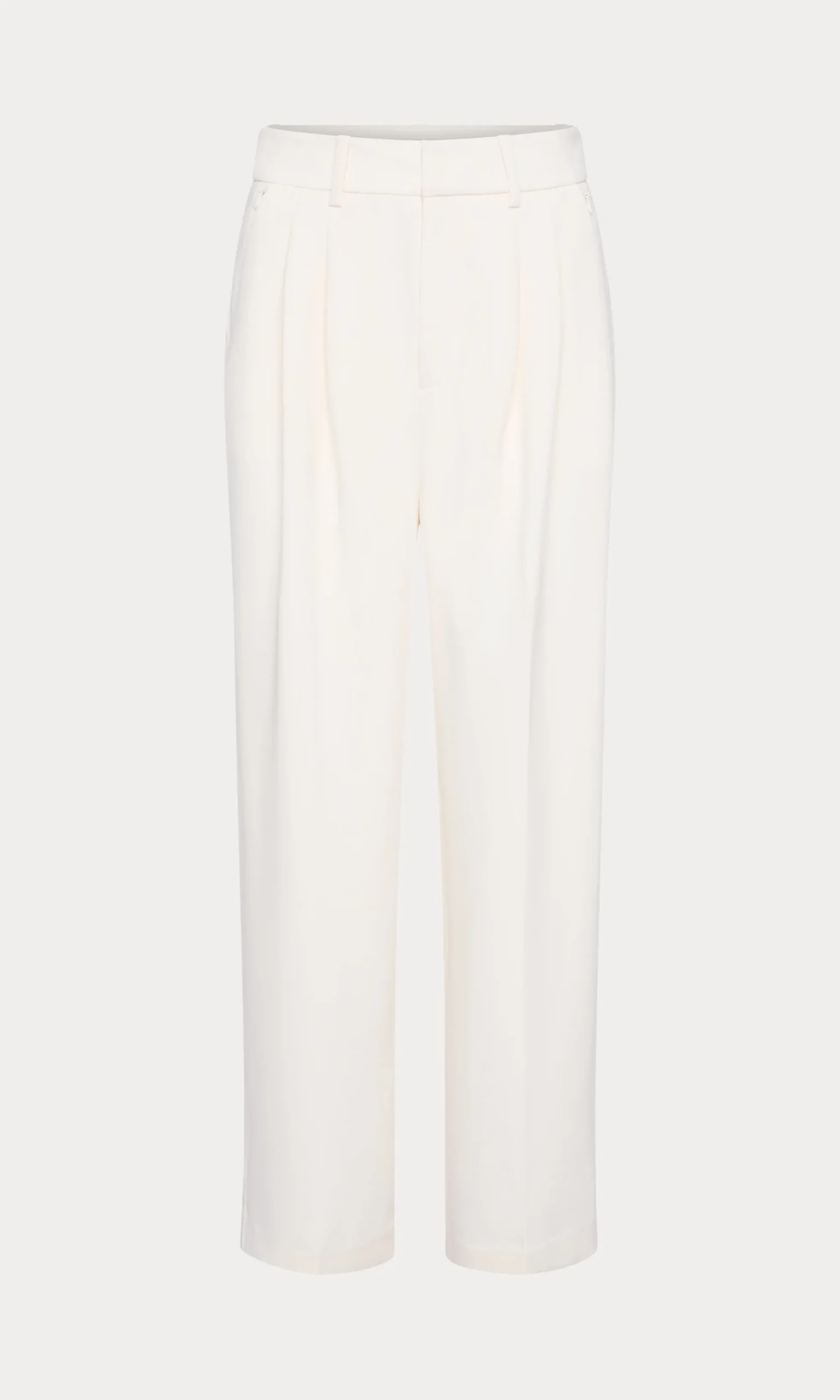 luxe suiting high-rise cropped wide leg trouser