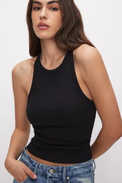 micro rib crewneck tank