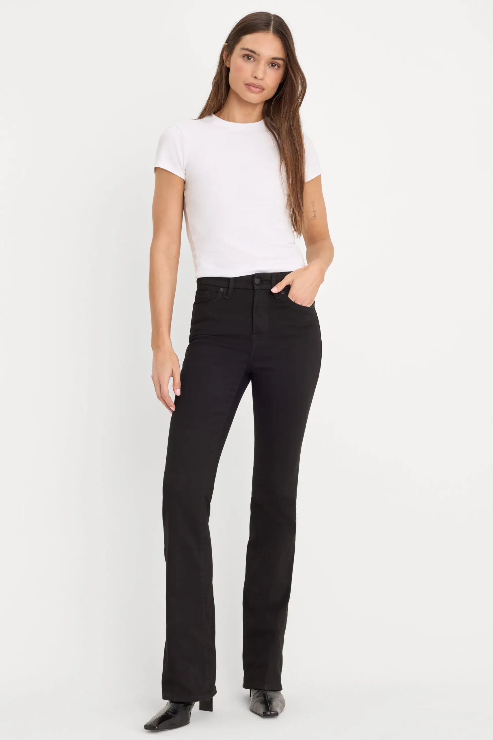 never fade good classic slim bootcut jeans