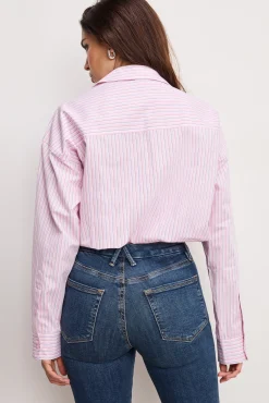 poplin bubble shirt