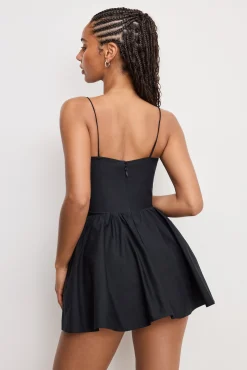 poplin mini dress