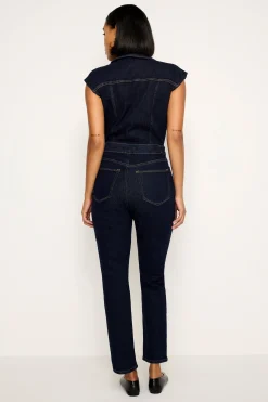 rinsed denim fit for success jumpsuit