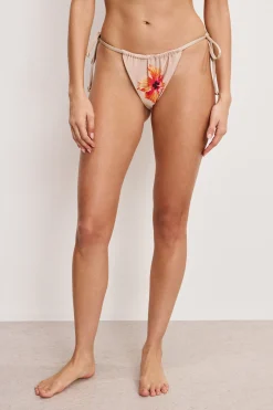 satin tiny ties bikini bottom