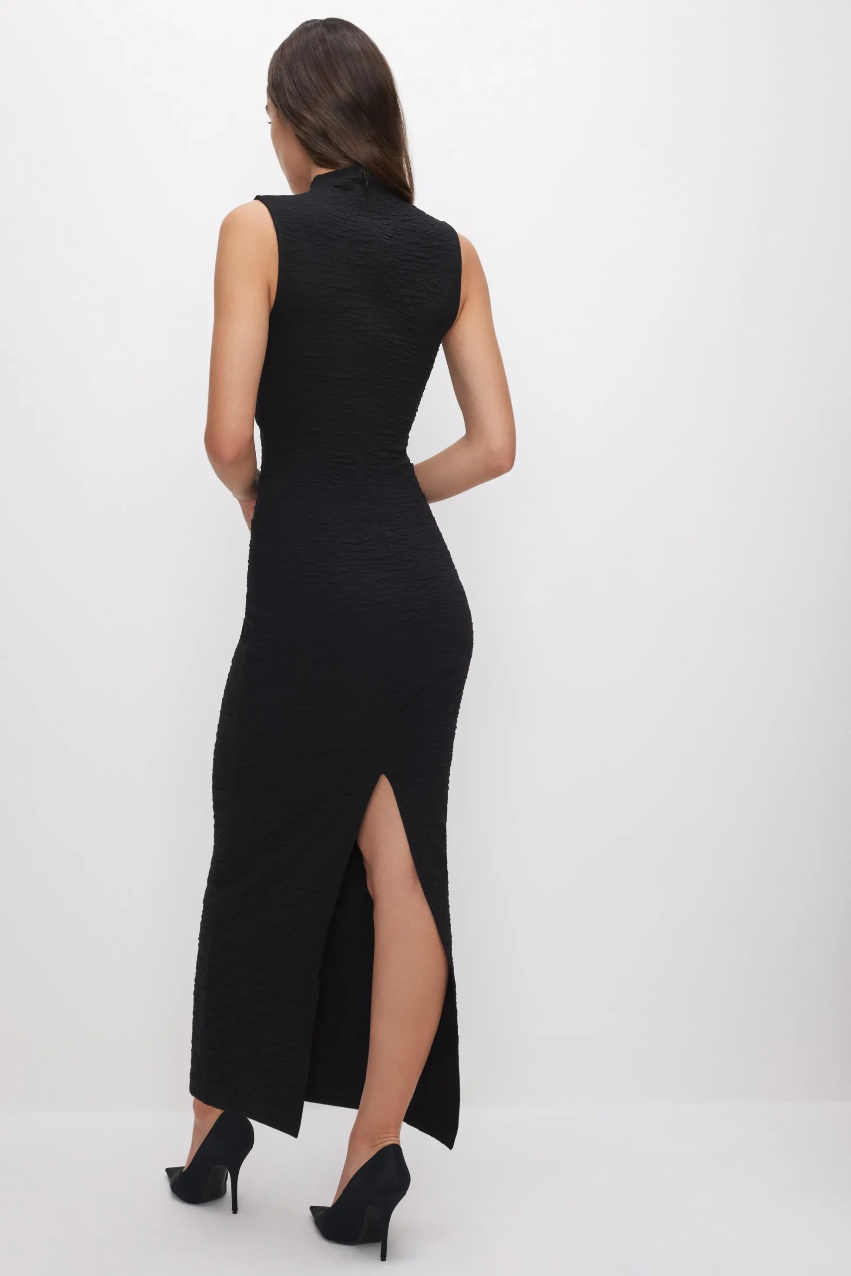scrunchie peek-a-boo maxi dress