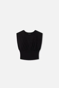sleeveless corset top