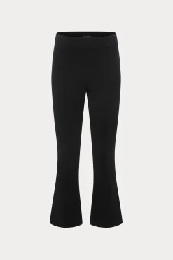 soft stretch ponte kick flare pants