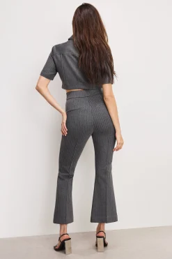 soft-stretch ponte kick flare pants