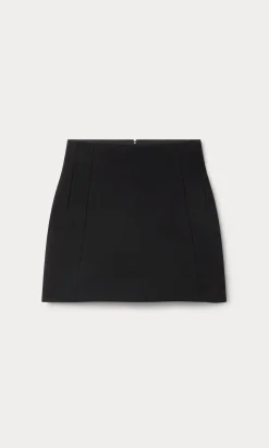 soft stretch ponte mini skirt