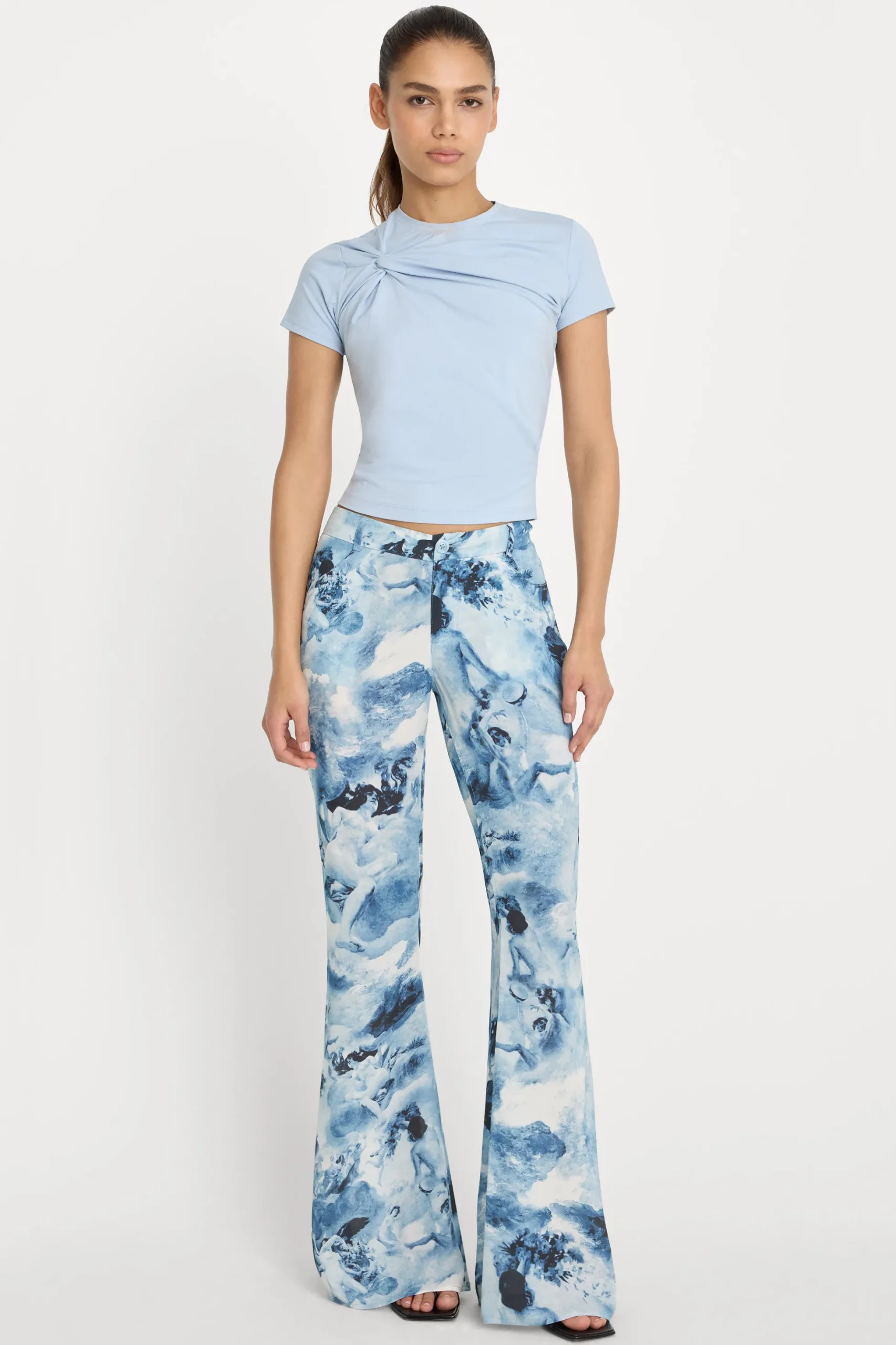 super stretch twist tee