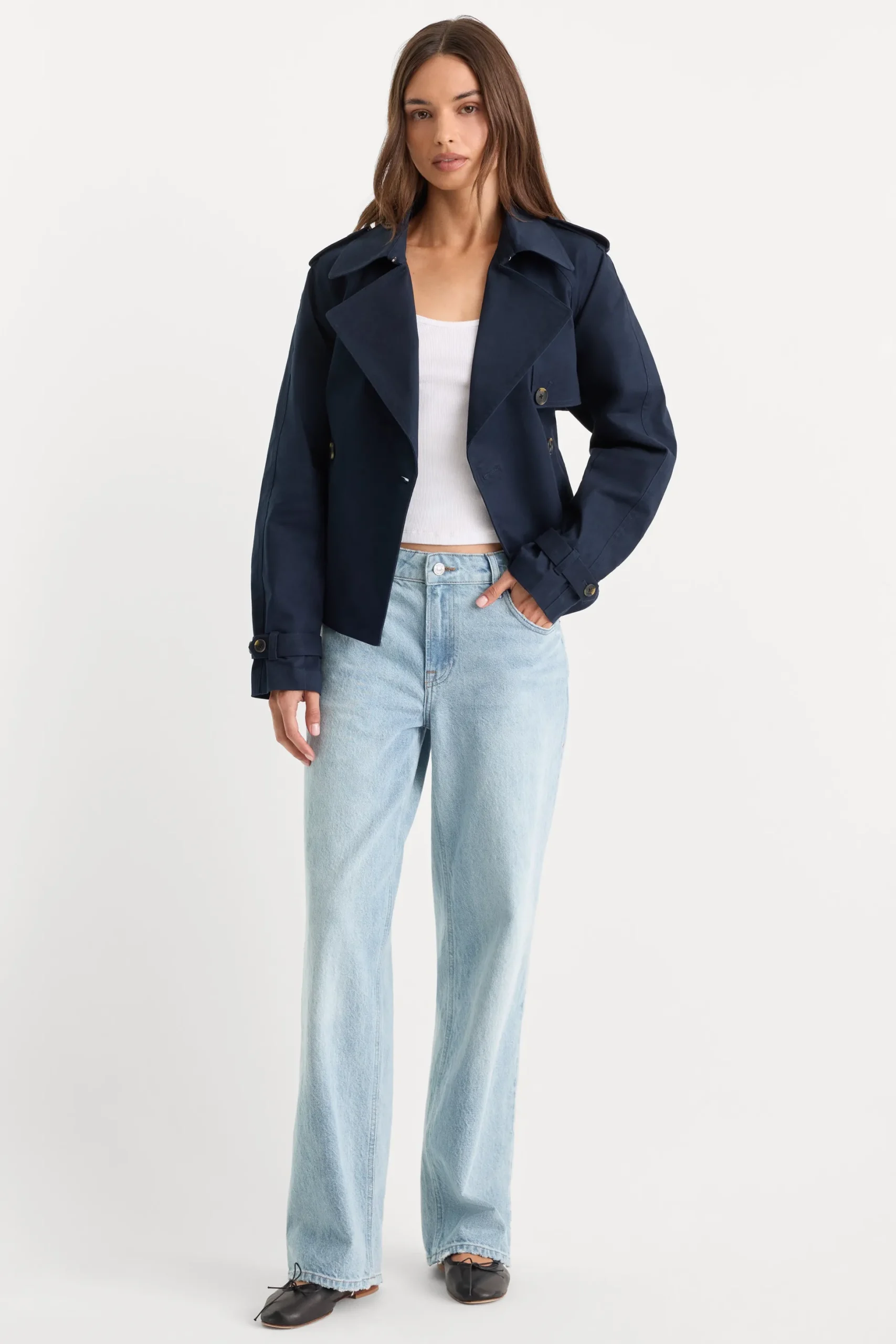 the cropped trench jacket