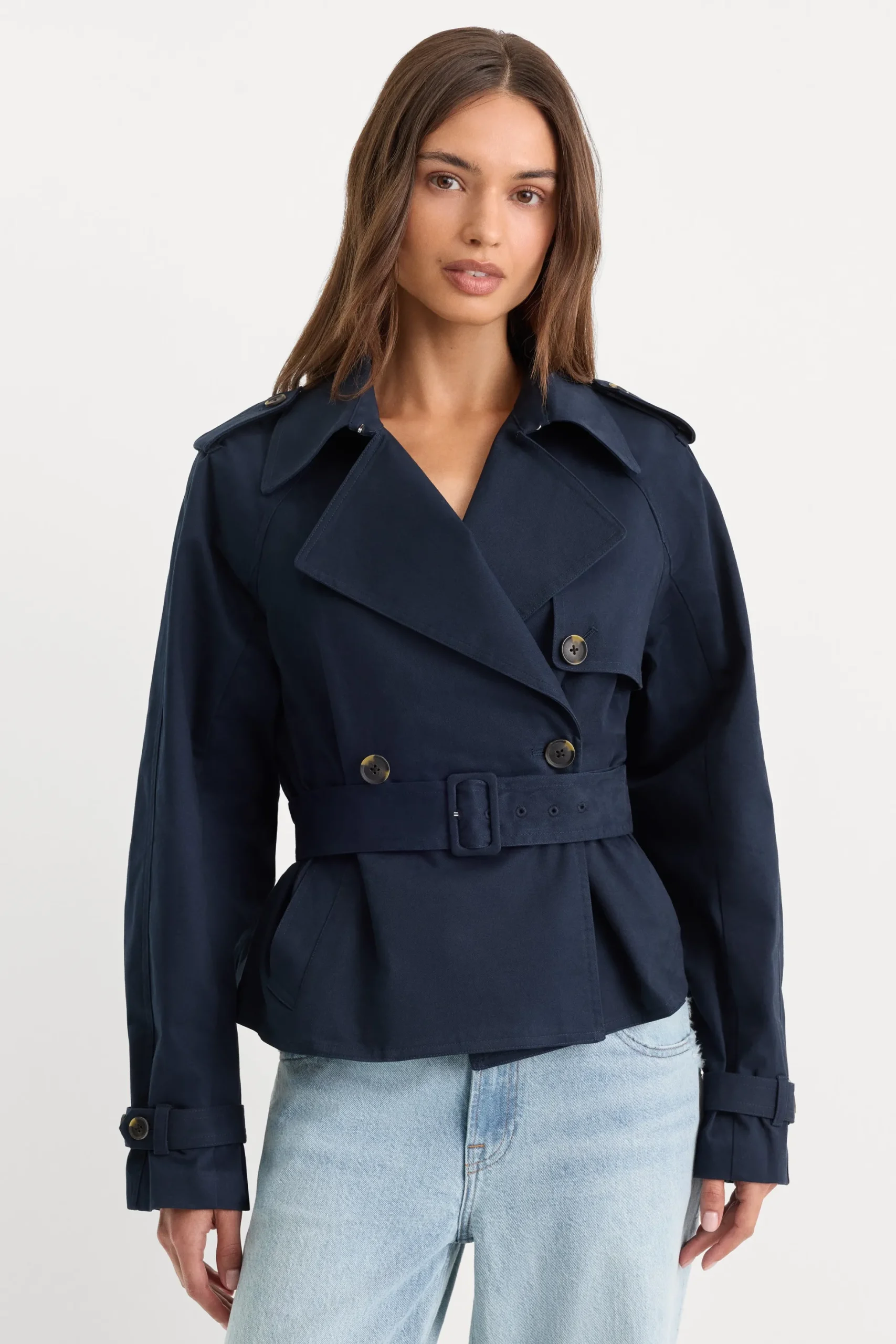 the cropped trench jacket