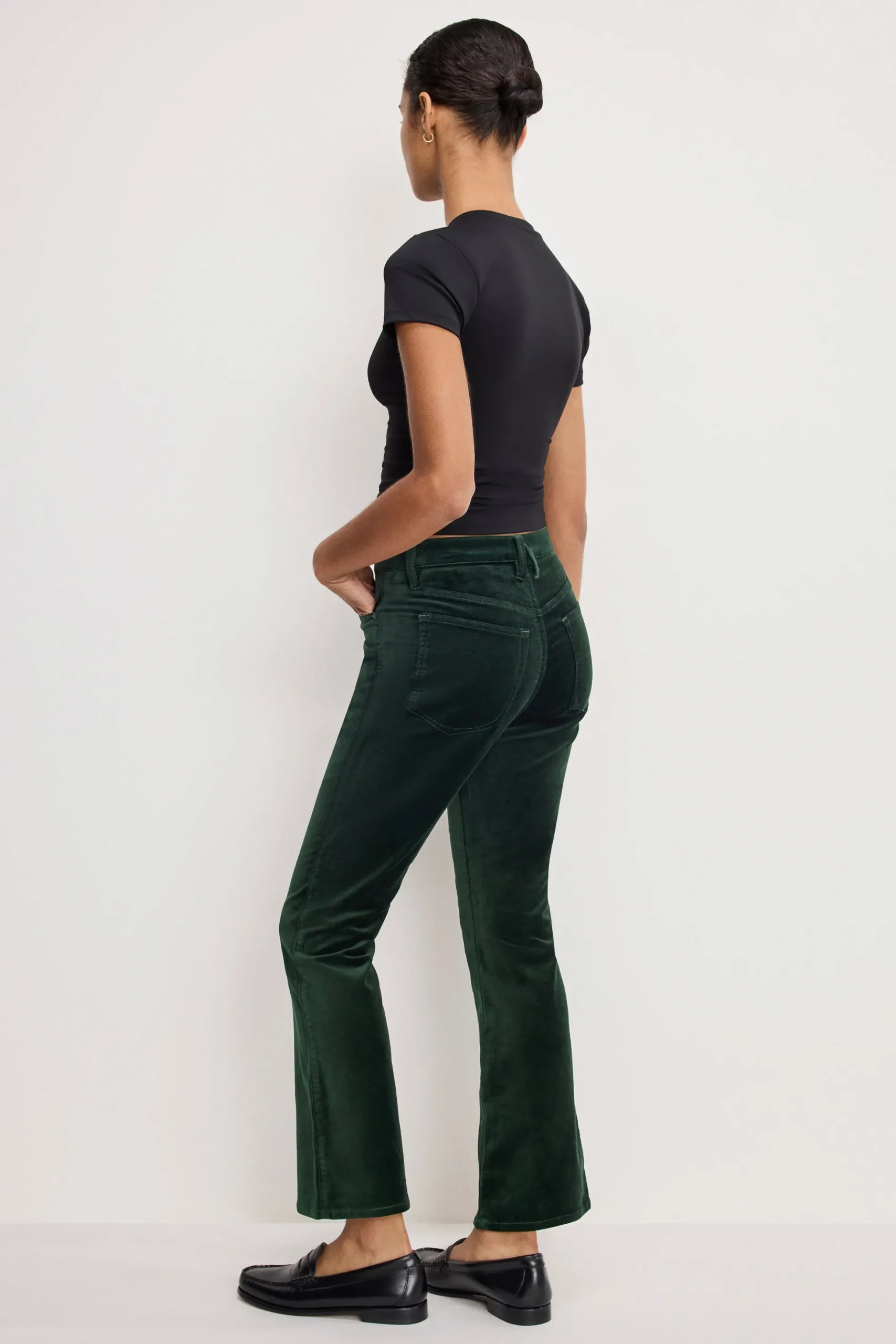 velvet good high rise kick flare pants