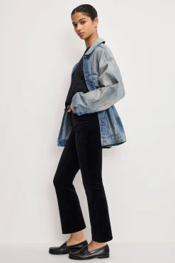 velvet good high rise kick flare pants
