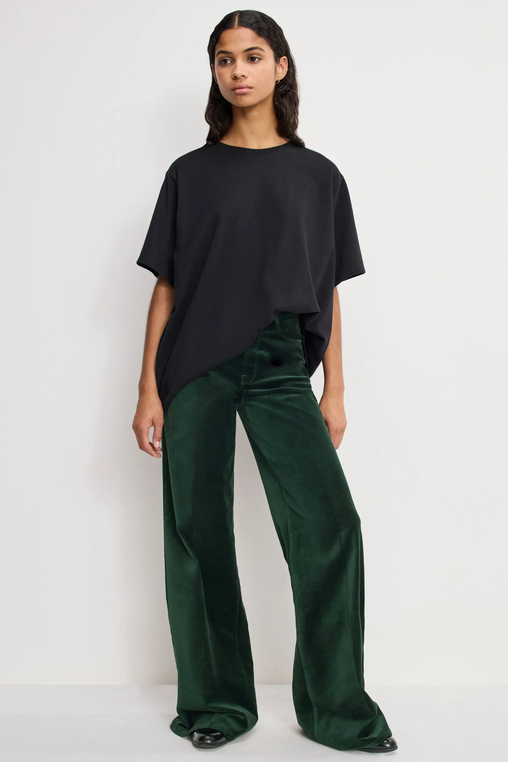velvet good waist palazzo pants