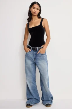 velvet modern tank bodysuit